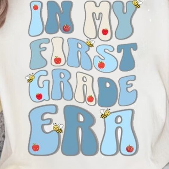 In My First Grade Era Shirt, Apples and Bees 1st Grade Tshirt - Picture 2 of 4
